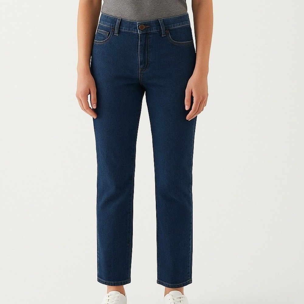 Drapers & Damons Women Size M Blue Denim Stretch‎ Pull On Jeans Pants